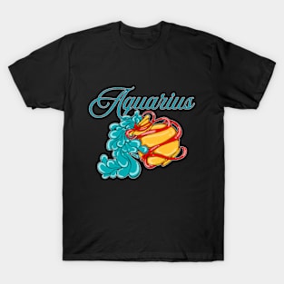 Aquarius Zodiac Sign T-Shirt